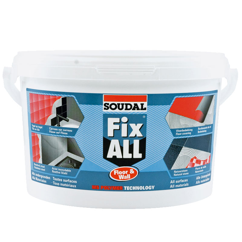 SOUDAL FIXALL FLOOR & WALL 4KG - WHITE 